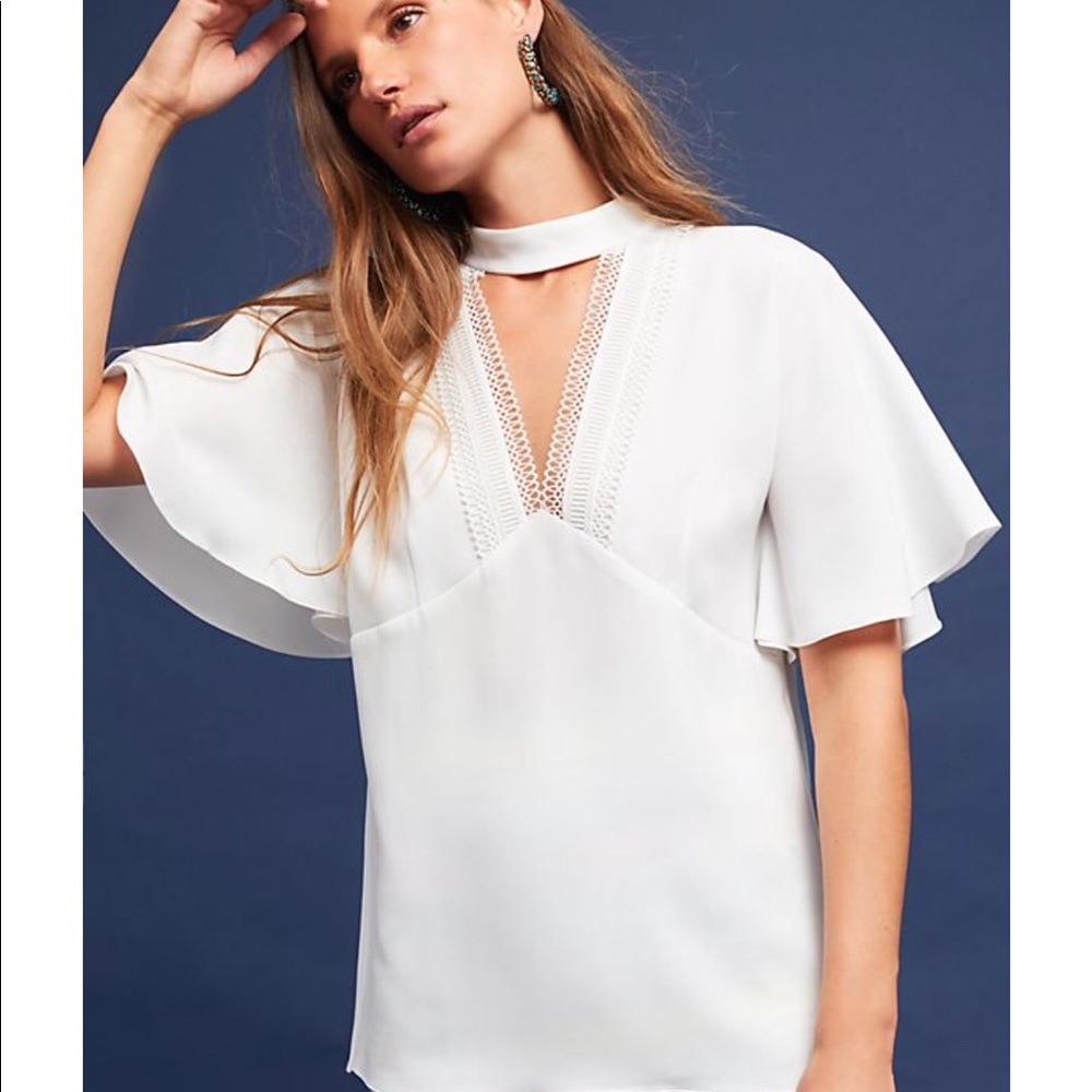 NWT Anthropologie Shoshanna Fallon Cutout Top